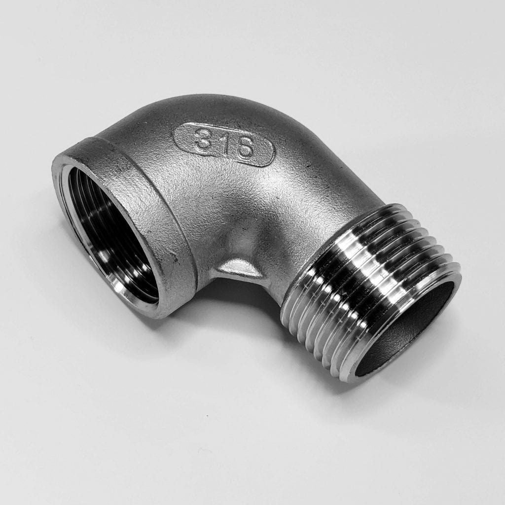 90 degree M/F Elbow Pipe Fitting, SS 316