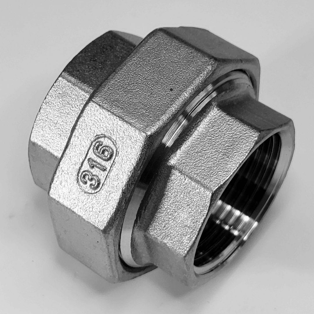 Union Pipe Fitting, SS 316